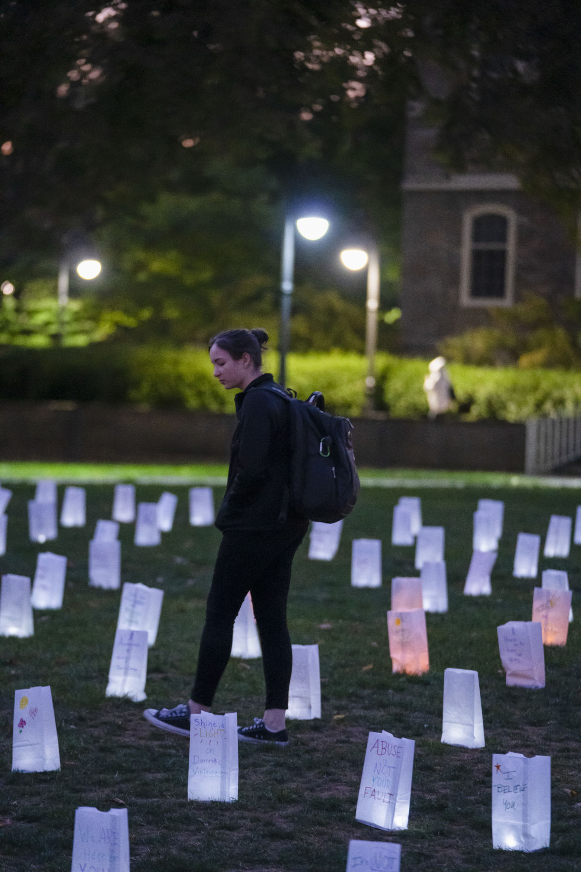 Light Up The Night 2019, Student Walking Side View